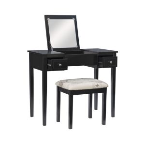Brand New Makeup Vanity/ Desk Combo with Stool-image
