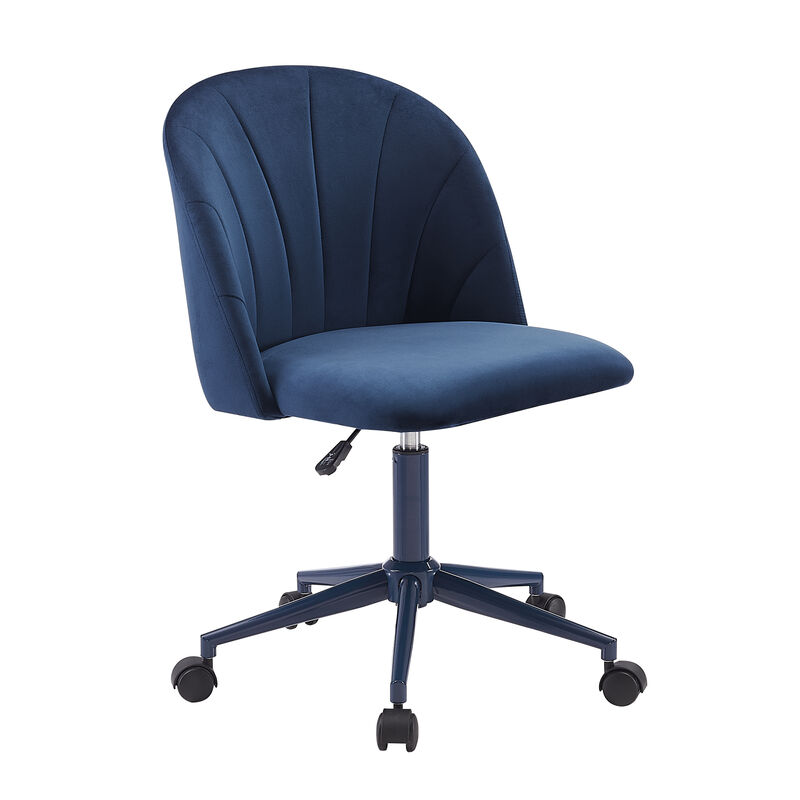 blue office chair