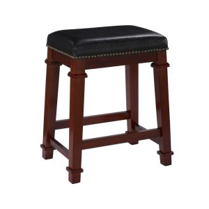 Brand New Pair of Formal 24" Backless Counter Stools (wide seat)-image