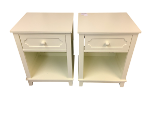 Brand New Pair of Modern Nightstands (cream)-image